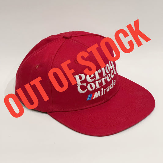 Casquette Snapback Miracle Motorsport « Period Correct » Rouge Basque