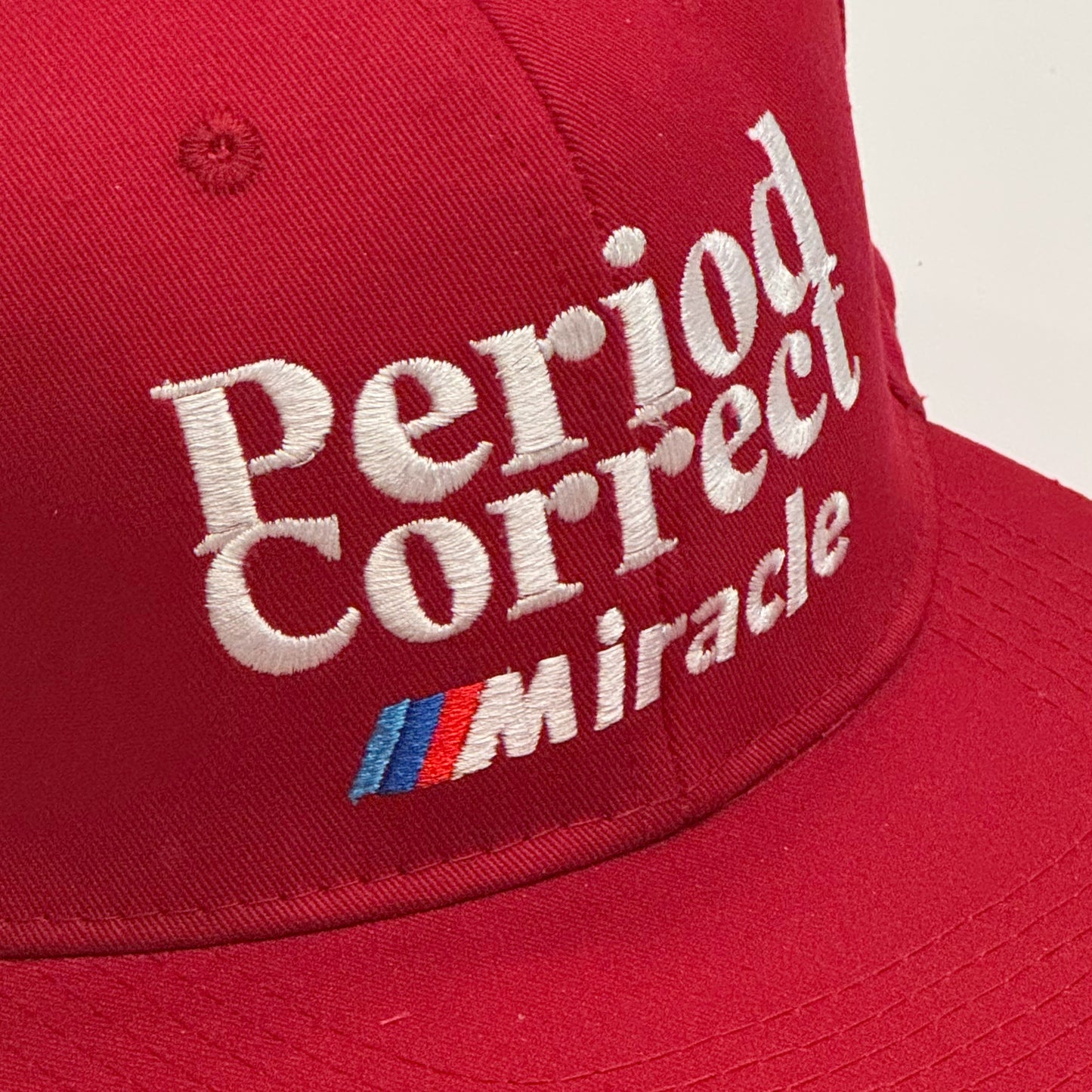 Casquette Snapback Miracle Motorsport « Period Correct » Rouge Basque